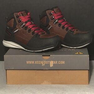 New Keen Red Hook Lightweight, Waterproof, Carbon Toe, Work Boots, Mns Sz 9.5
